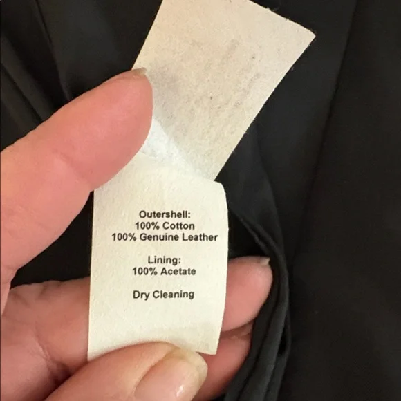 Sandra Weil stunning black dress w/ leather on top & wide pockets. Worn once - Picture 15 of 15